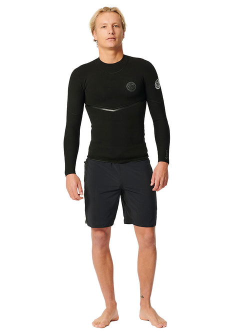 Rip Curl Mens E Bomb 1.5mm GBS Long Sleeve Wetsuit Jacket