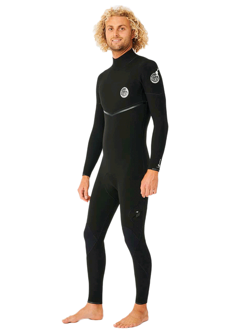 Rip Curl Mens E-Bomb 3/2mm Back Zip GBS Steamer Wetsuit