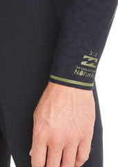 Billabong Mens 3/2mm Revolution Natural Zipperlessess Steamer Wetsuit