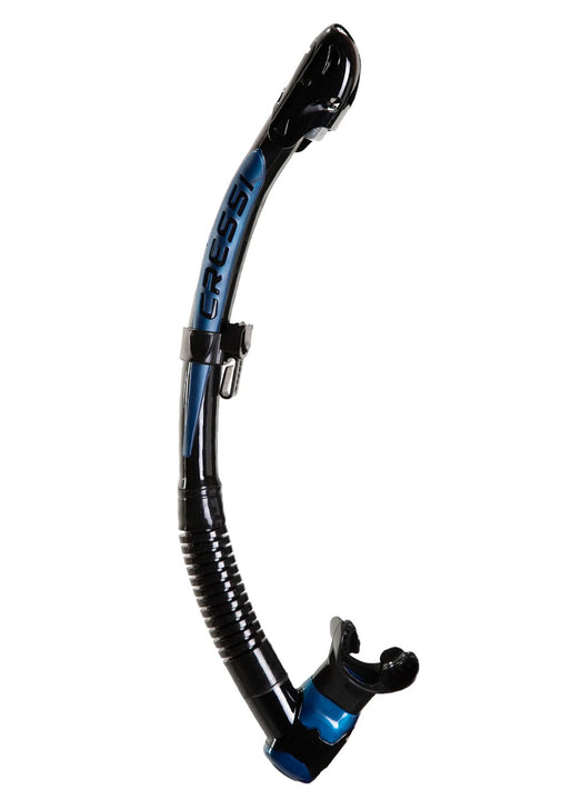 Cressi Itaca Ultra Dry Snorkel - Black/Blue