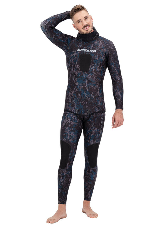 Spearo Mens 7 Seas 5mm Lined 2 Piece Wetsuit