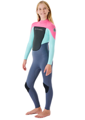 Rip Curl Youth Omega 3/2mm E-Stitch Back Zip Steamer Wetsuit
