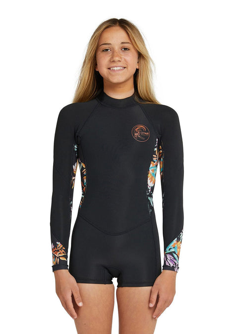 O'Neill Girls Bahia 2mm Back Zip Long Sleeve Mid Spring Suit Wetsuit