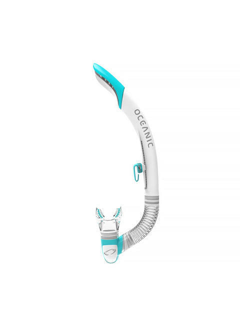 Oceanic Ultra SD White Teal Snorkel