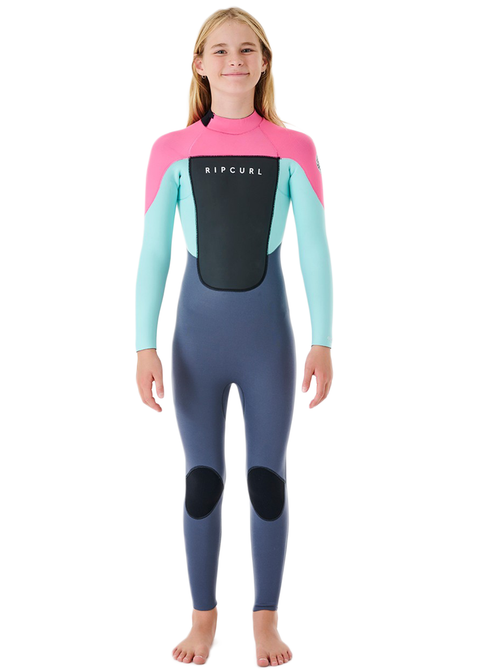 Rip Curl Youth Omega 3/2mm E-Stitch Back Zip Steamer Wetsuit