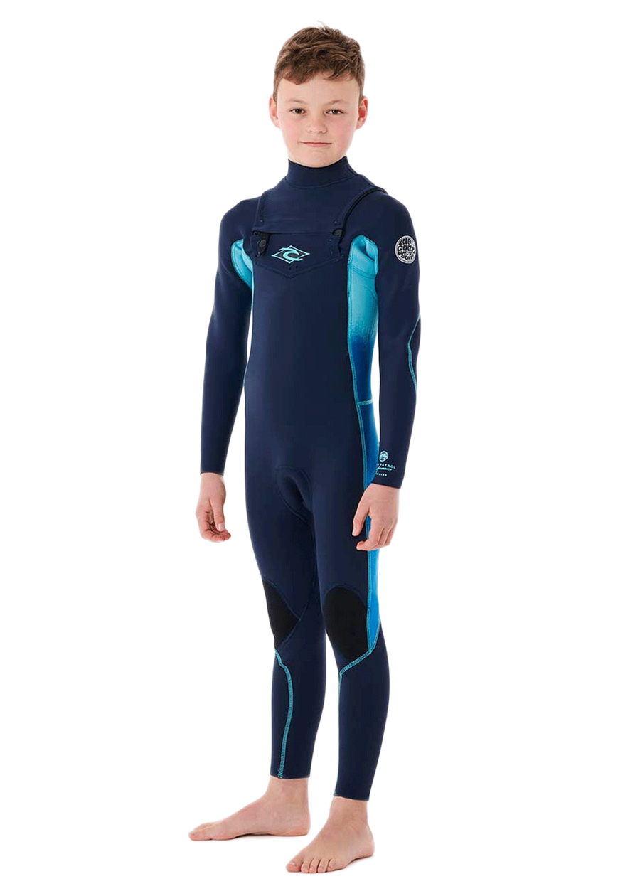 Rip Curl Jnr Dawn Patrol 3/2mm Chest Zip GBS Steamer Wetsuit