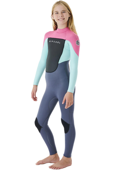 Rip Curl Boys Omega 3/2mm E-Stitch Back Zip Steamer Wetsuit