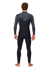 ONeill Mens Hyperfreak 3/2mm+ Chest Zip Steamer Wetsuit