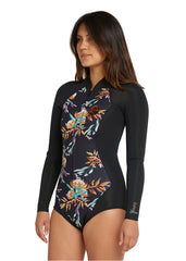 ONeill Womens Bahia 2mm Front Zip Long Sleeve Cheeky Spring Suit Wetsuit