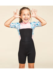 Roxy Toddler Girls Prologue 2mm BZ FL Spring Suit Wetsuit 2 / Multi