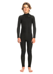 Quiksilver Boys Everyday Sessions 3/2mm CZ Steamer Wetsuit 8 / Black