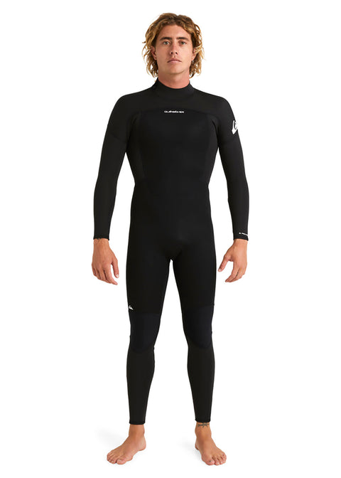 Quiksilver Mens Prologue 3/2mm BZ FL Steamer Wetsuit S / Black