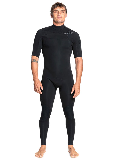 Quiksilver Mens Everyday Sessions 2mm CZ SS Steamer Wetsuit S / Black