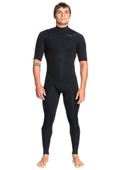 Quiksilver Mens Everyday Sessions 2mm CZ SS Steamer Wetsuit S / Black