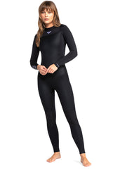 Roxy Womens Prologue 4/3mm BZ FL Steamer Wetsuit 4 / Black