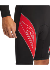 Quiksilver Mens Mercury 2mm GBS CZ LS Spring Suit Wetsuit S / Black/Red