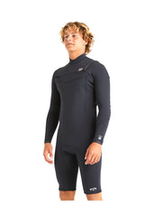 Billabong Mens Absolute Natural 2mm CZ GBS LS Spring Suit Wetsuit S / Black