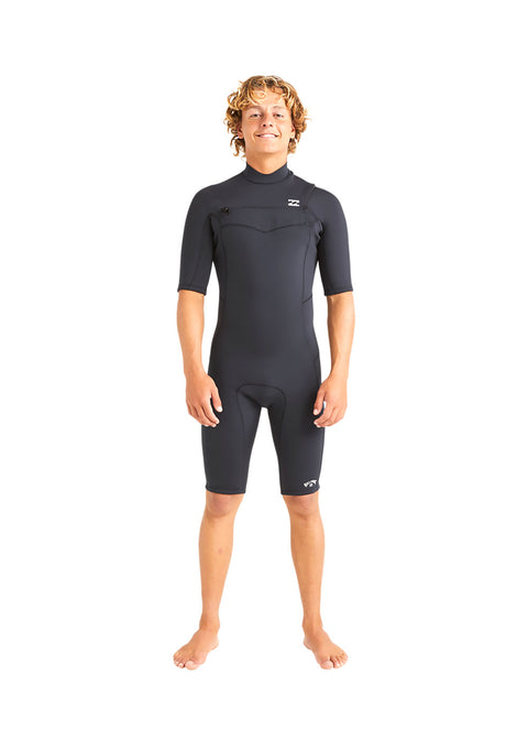 Billabong Mens Absolute Natural 2mm CZ GBS Spring Suit Wetsuit S / Black