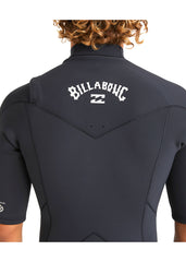 Billabong Mens Absolute Natural 2mm CZ GBS Spring Suit Wetsuit S / Black