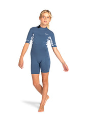 Roxy Girls Swell Series 2mm BZ Spring Suit Wetsuit 4 / Blue