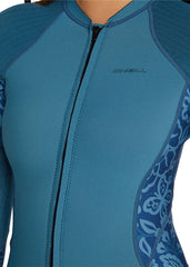 ONeill Womens Hyperfreak 2mm Front Zip Long Sleeve Spring Suit