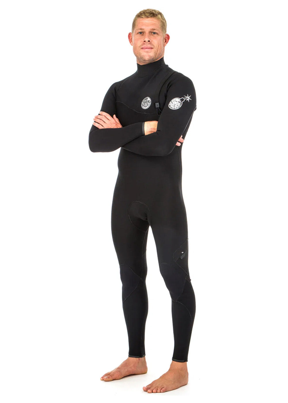 Rip Curl Mens E Bomb 3/2mm GB Zipperless Steamer Wetsuit