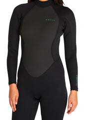 ONeill Womens Factor 3/2mm Back Zip Steamer 4 / Black