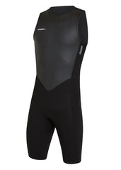 ONeill Mens Reactor II 2mm Back Zip Short John Wetsuit S / Black