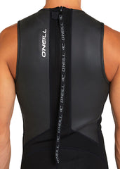 ONeill Mens Reactor II 2mm Back Zip Short John Wetsuit S / Black