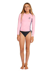 ONeill Girls Classic UV LS Rash Guard 6 / Pink