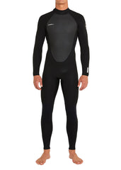 ONeill Mens Reactor 2 Back Zip 3/2mm Steamer Wetsuit S / Black