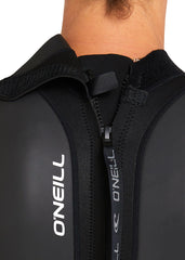 ONeill Mens Reactor 2 Back Zip 3/2mm Steamer Wetsuit S / Black