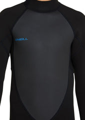 ONeill Boys Reactor 2 3/2mm Back Zip Steamer Wetsuit 6 / Black