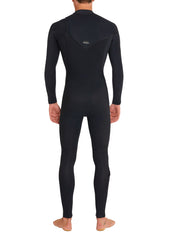 ONeill Mens Hyperfreak 3/2mm+ Chest Zip Steamer Wetsuit S / Black