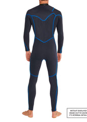 ONeill Mens Hyperfreak 3/2mm+ Chest Zip Steamer Wetsuit S / Black