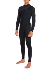 ONeill Mens Hyperfreak 3/2mm+ Chest Zip Steamer Wetsuit S / Black