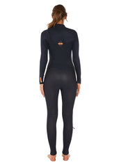 ONeill Womens Hyperfreak 4/3+mm Chest Zip Steamer Wetsuit 6 / Black