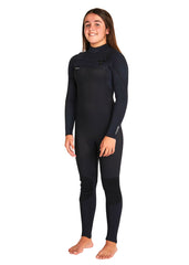 ONeill Girls Hyperfreak 3/2mm CZ Steamer Wetsuit 8 / Black