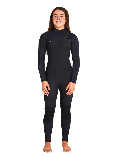 ONeill Girls Hyperfreak 3/2mm CZ Steamer Wetsuit 8 / Black