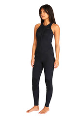 ONeill Womens Hyperfreak 2mm FZ Long Jane Wetsuit 6 / Black