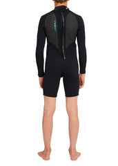 ONeill Boys Reactor 2mm BZ LS Spring Suit Wetsuit 6 / Black