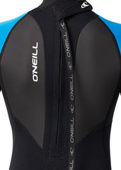 ONeill Boys Reactor 2 3/2mm Back Zip Steamer Wetsuit 6 / Black/Blue