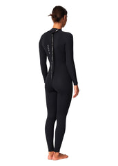 ONeill Womens Reactor BZ 3/2mm Steamer Wetsuit 4 / Black