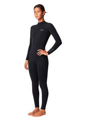 ONeill Womens Reactor BZ 3/2mm Steamer Wetsuit 4 / Black