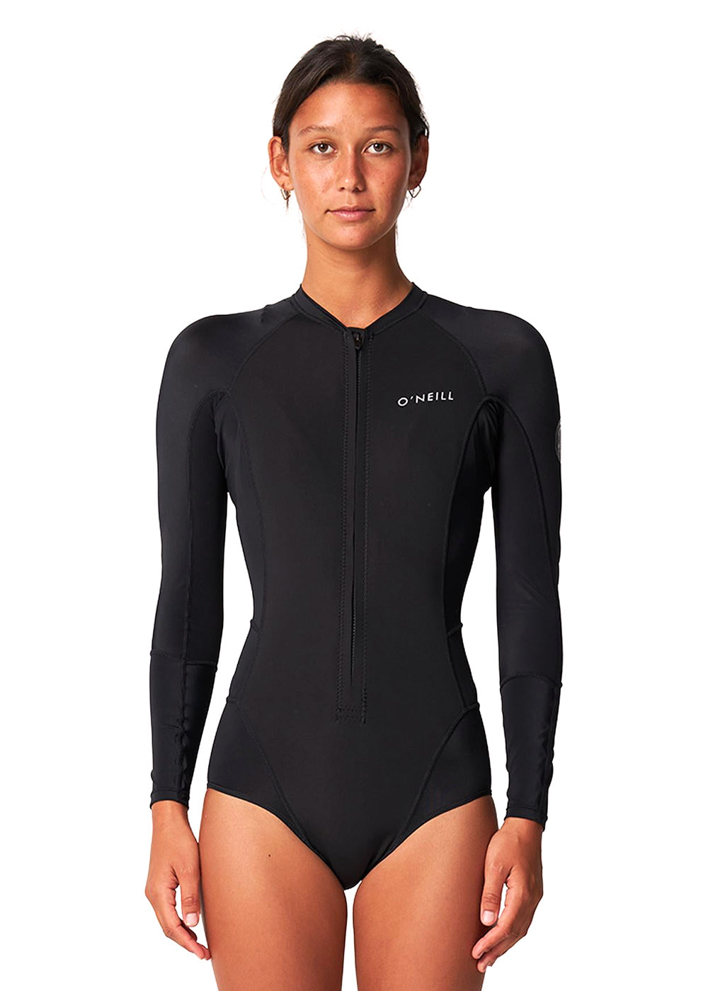 ONeill Womens Bahia 1mm FZ LS Spring Suit 6 / Black