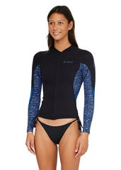 ONeill Womens Bahia 1.5mm Zip Through Wetsuit Jacket