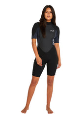 ONeill Womens Reactor SS 2mm BZ Spring Suit Wetsuit 4 / Black