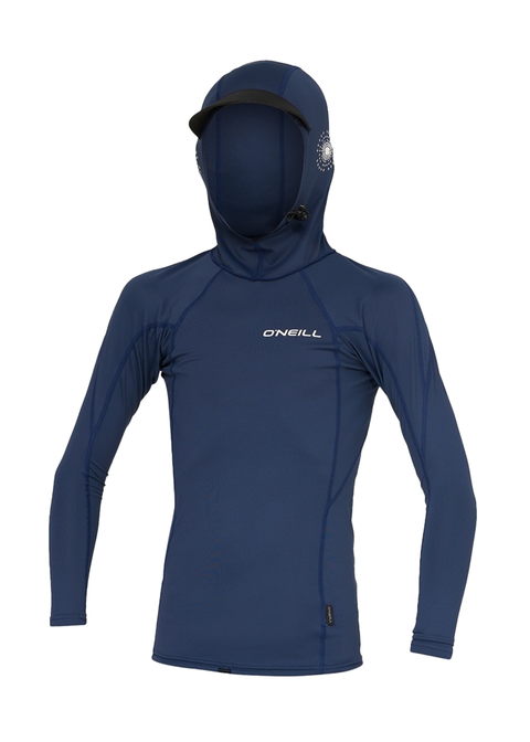 ONeill Boys Trvlr UV LS Lycra Hooded Rashie