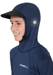 ONeill Boys Trvlr UV LS Lycra Hooded Rashie