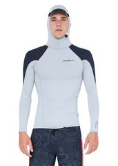 ONeill Mens Trvlr UV LS Lycra Hooded Rashie